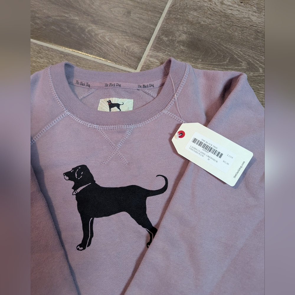 The Black Dog Plum Classic Crewneck Medium